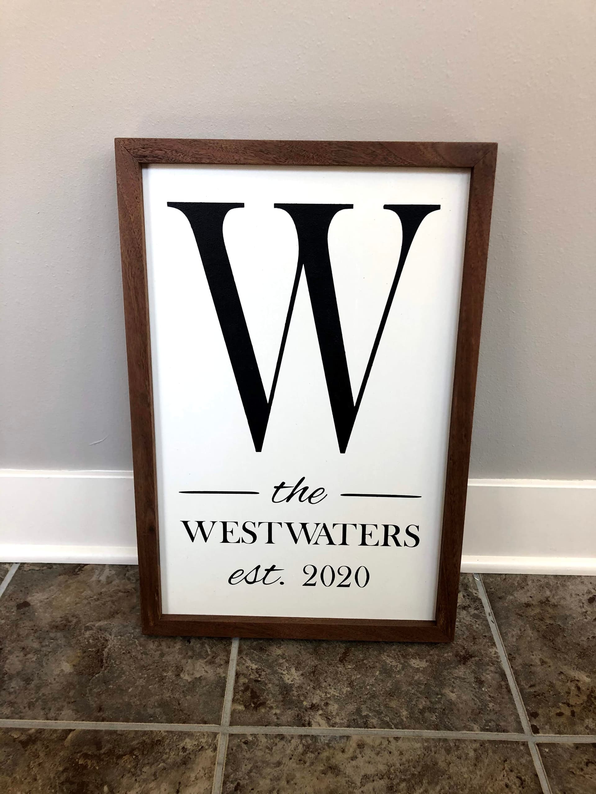Family Monogram Sign