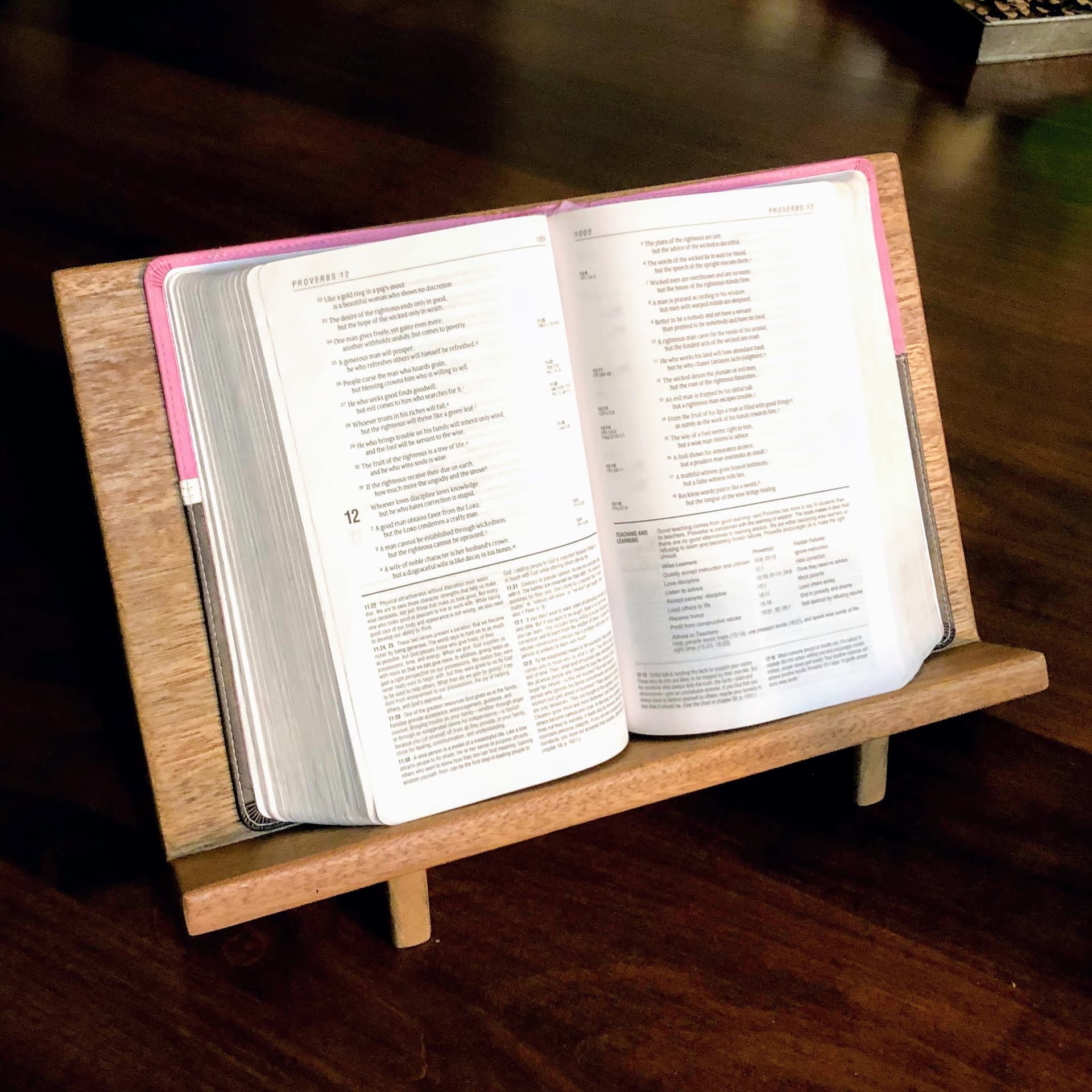 Hardwood Bible Stand
