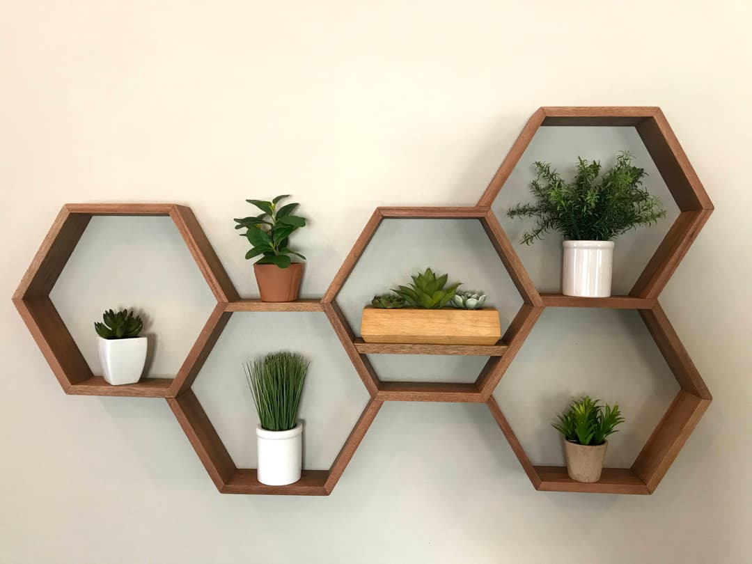 Hexagon Wall Shelving