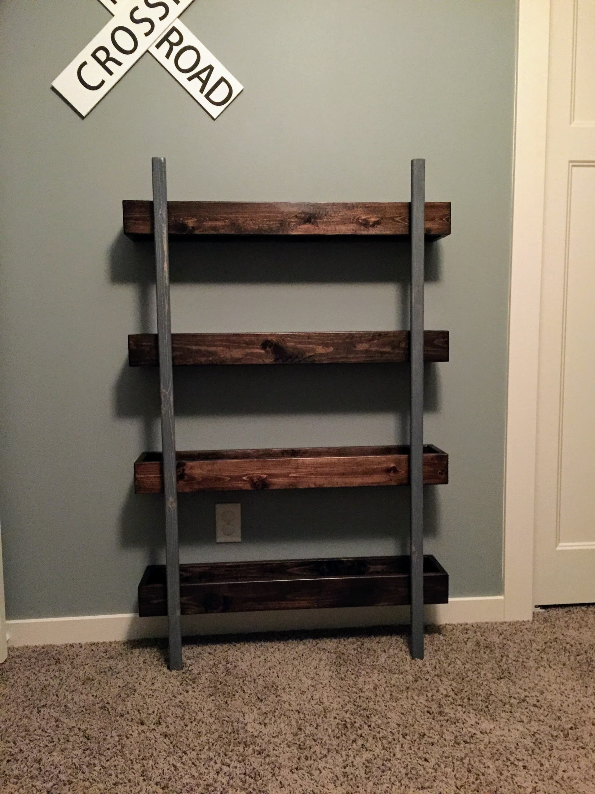 Industrial Wall Bookshelf