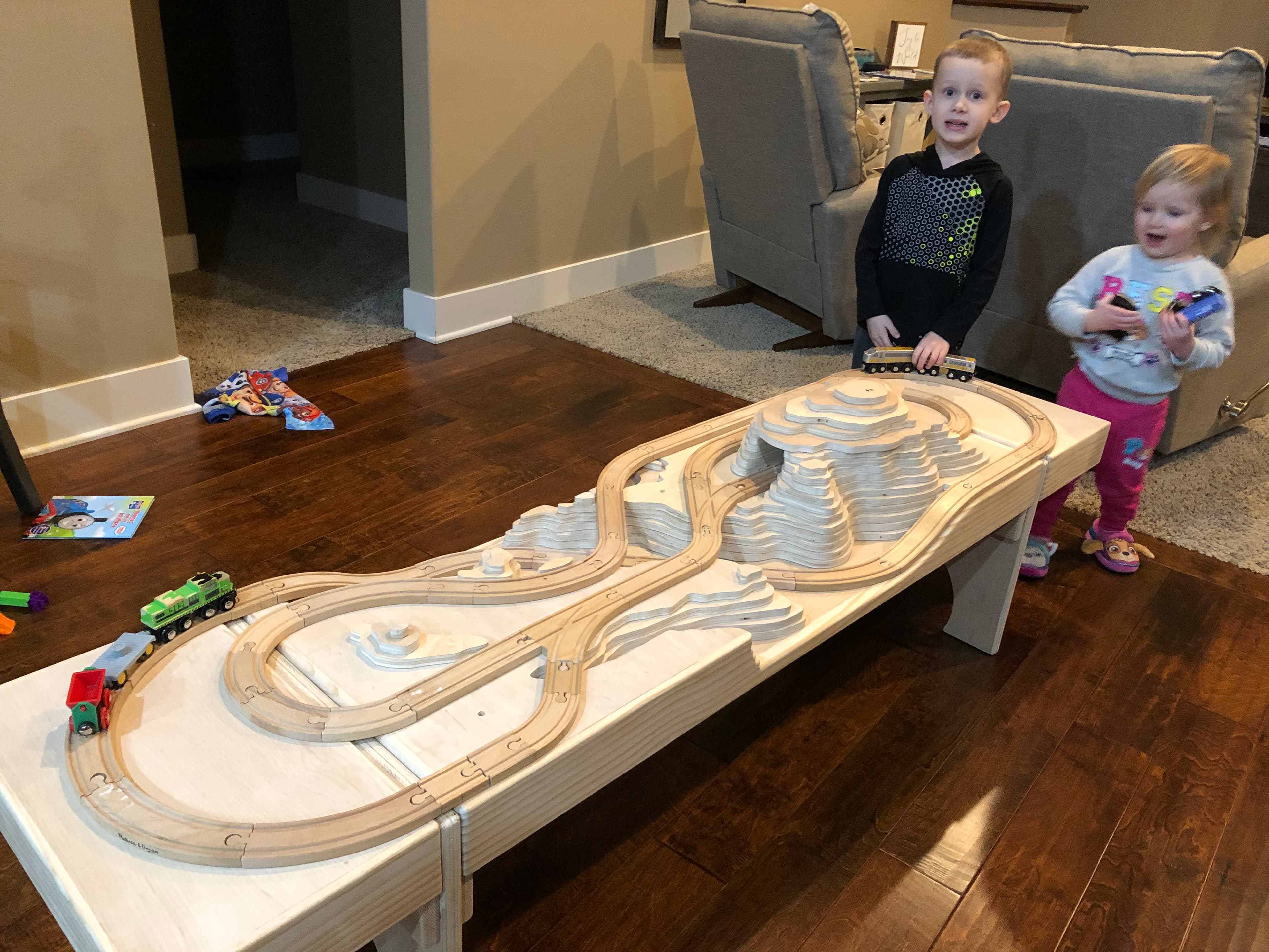 wTrak Wood Train Table