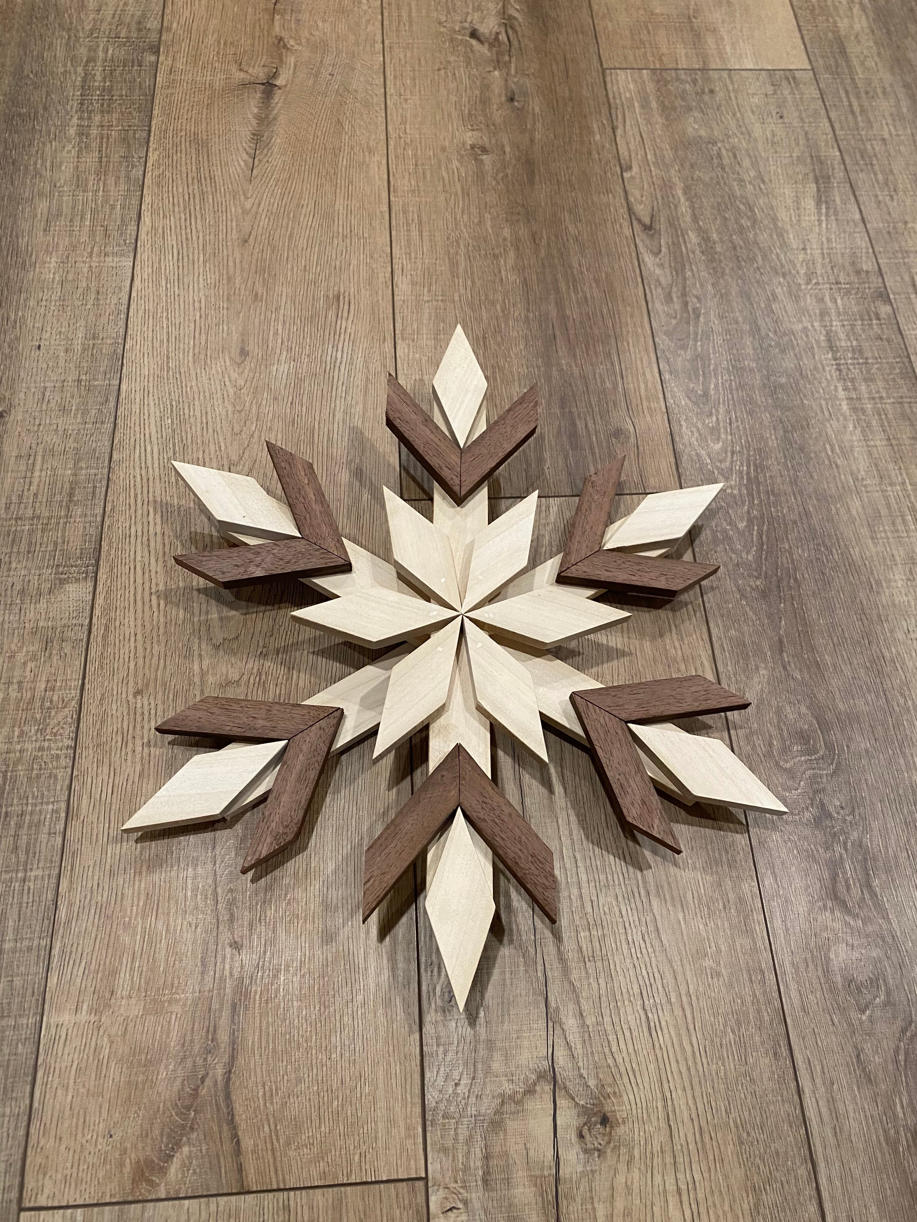 Wooden Snowflake Art